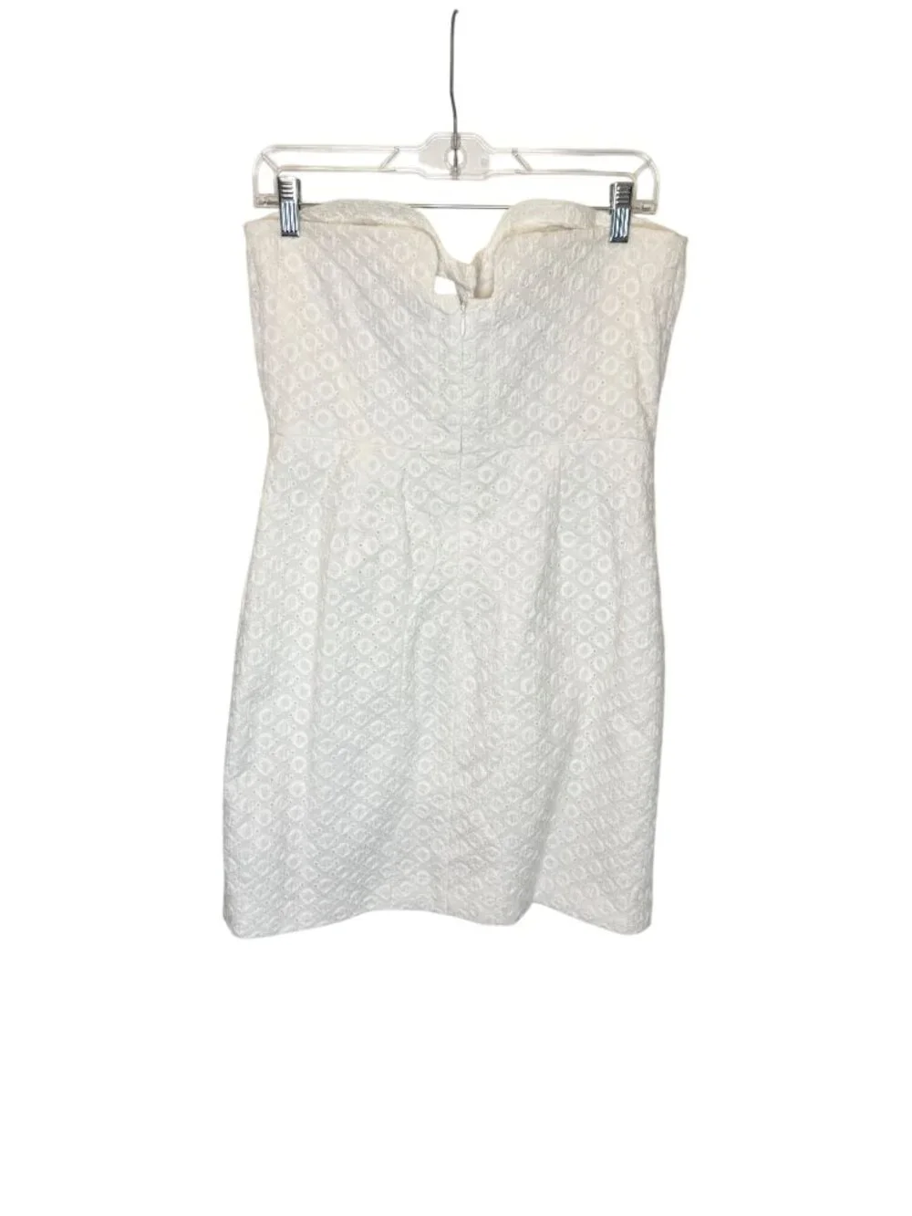DIANE VON FURSTENBERG Sahara Ring White Eyelet Graduation NWT - Size 12